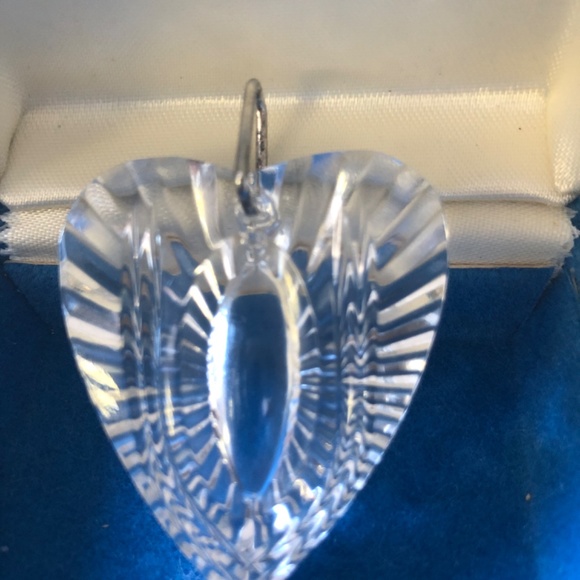 Vintage Waterford Crystal Heart Pendant - Picture 2 of 3